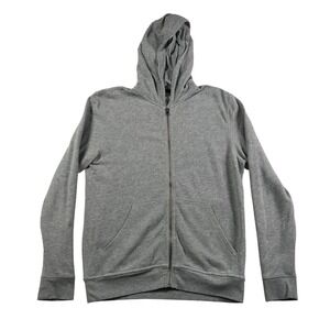 ATM Anthony Thomas Melillo Mens Heather Gray French Terry Full Zip Hoodie Size M